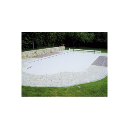 Volet roulant Hors sol manuel 10 x 5 m (Blanc)